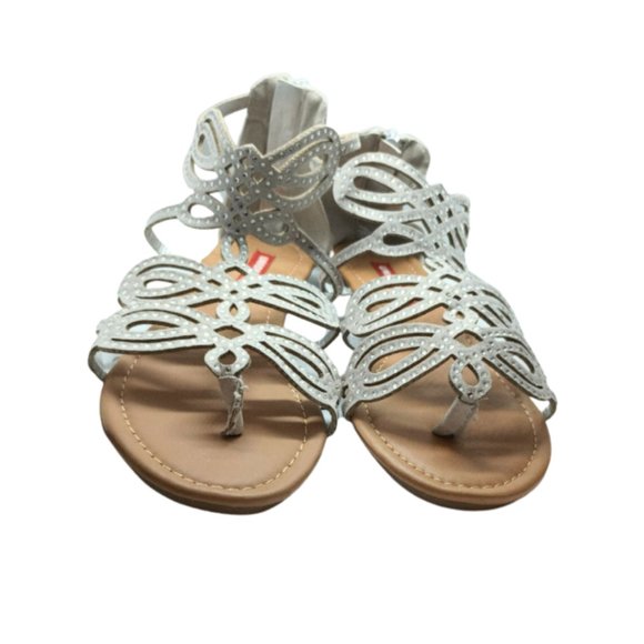 UnionBay Rhinestones Beige Sandals Ladies Size 8 - Picture 3 of 6